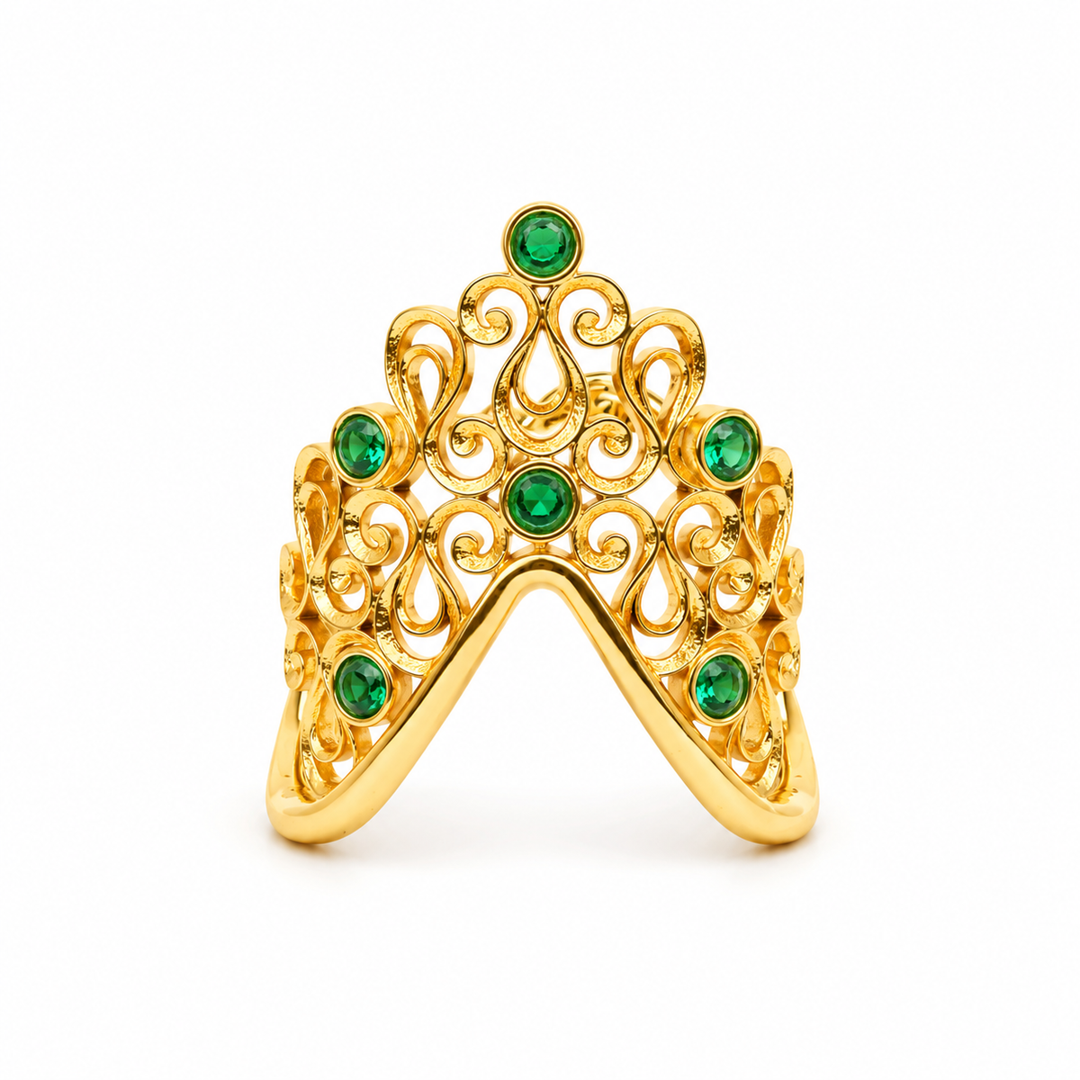 swarna panna vanki mudrika ring