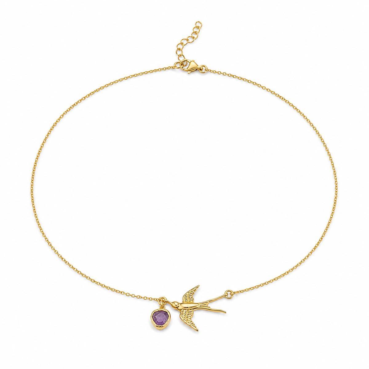 Flying Birds Pendant Necklace