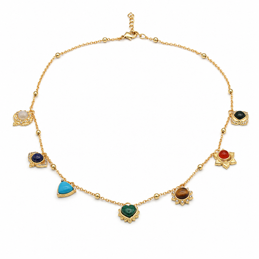 Seven Energy Collar Necklace