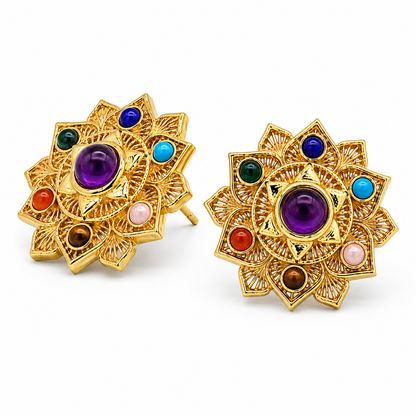 Chakra Bloom Studs
