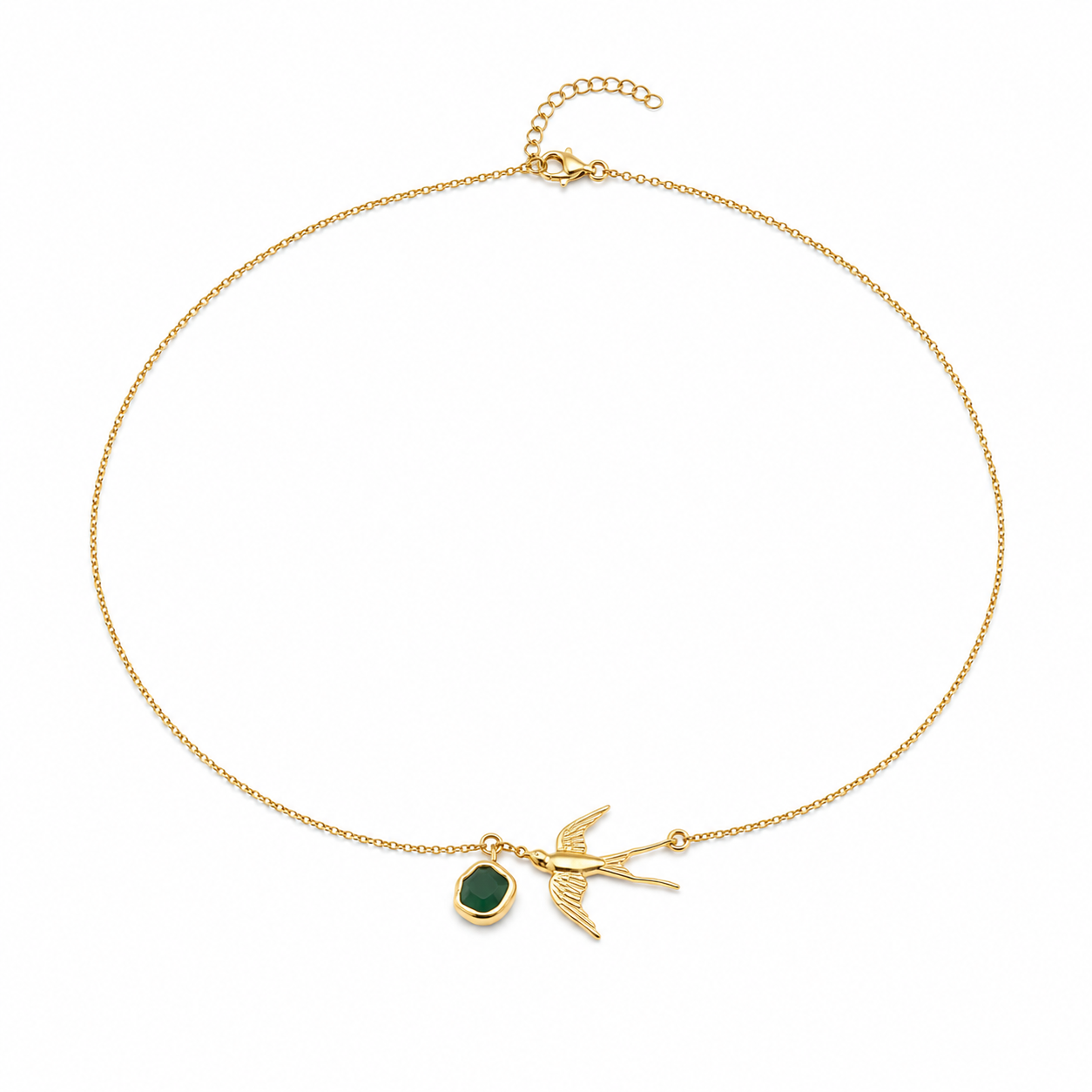 Flying Birds Pendant Necklace