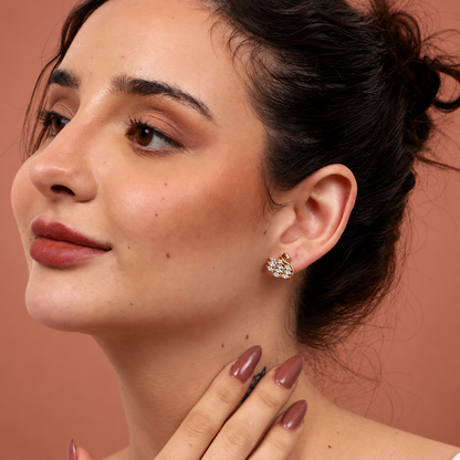 Swan Lovebirds Stud Earrings