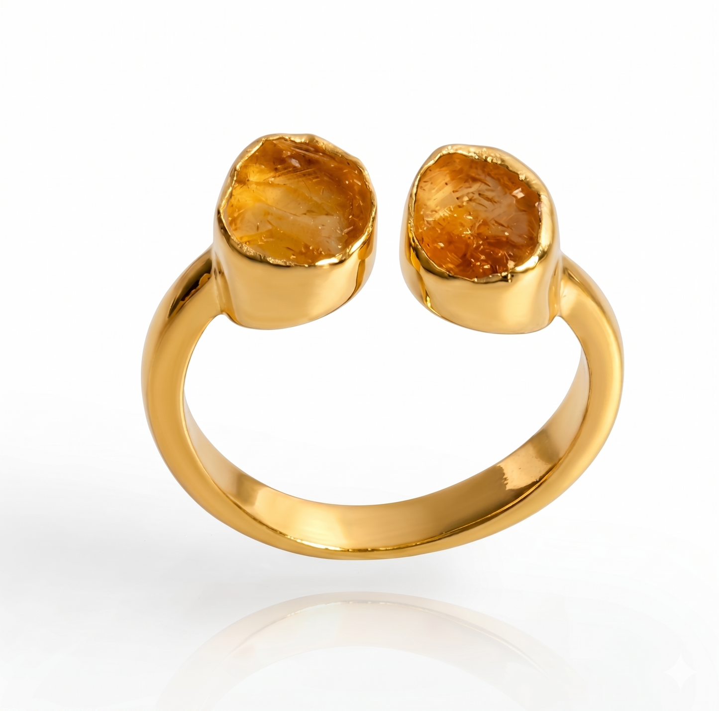 Amethyst Glow Open Ring