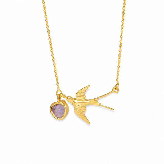 Flying Birds Pendant Necklace