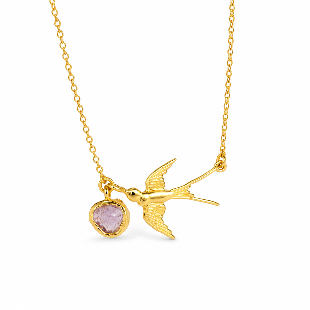 Flying Birds Pendant Necklace