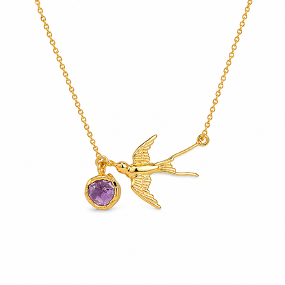 Flying Birds Pendant Necklace