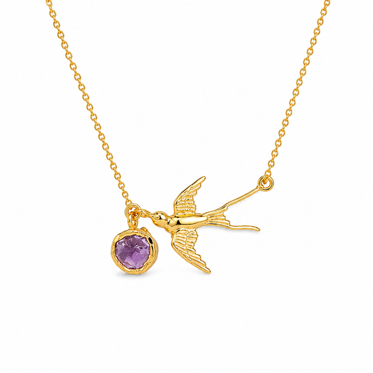 Flying Birds Pendant Necklace