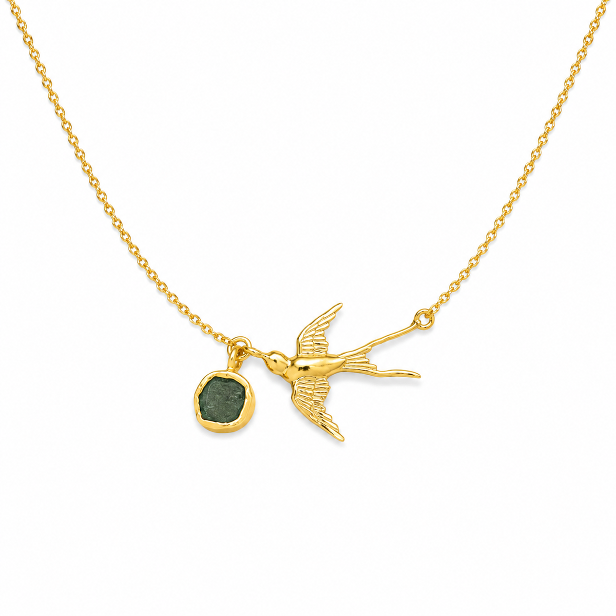 Flying Birds Pendant Necklace