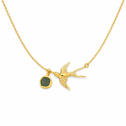 Flying Birds Pendant Necklace