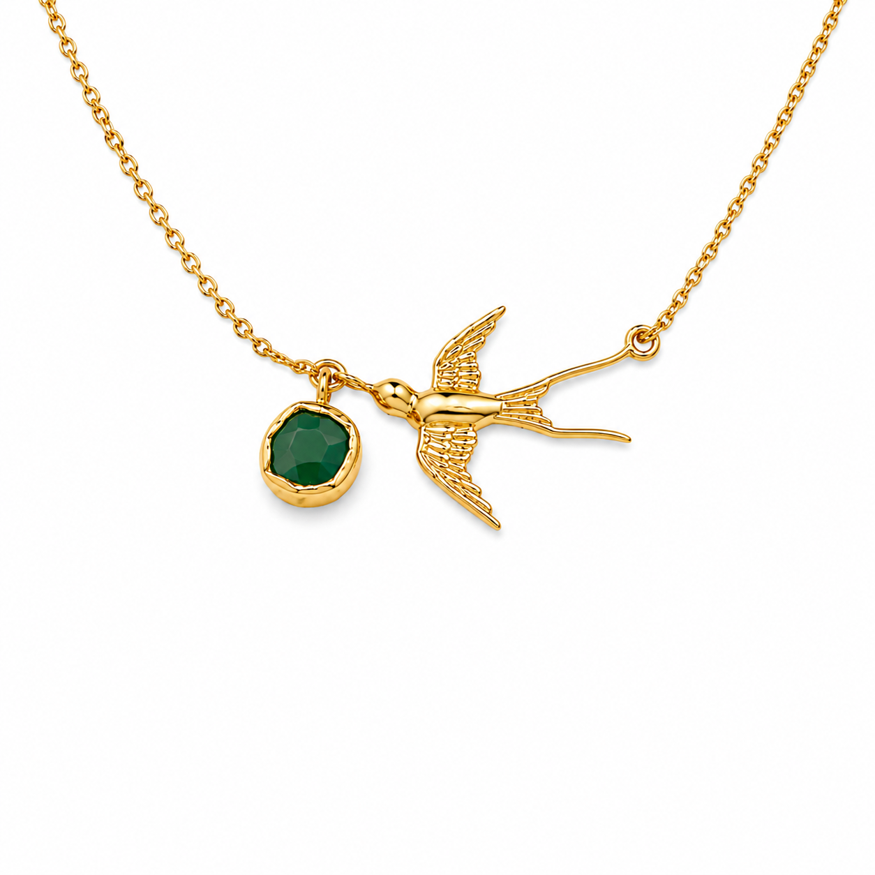 Flying Birds Pendant Necklace