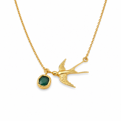 Flying Birds Pendant Necklace