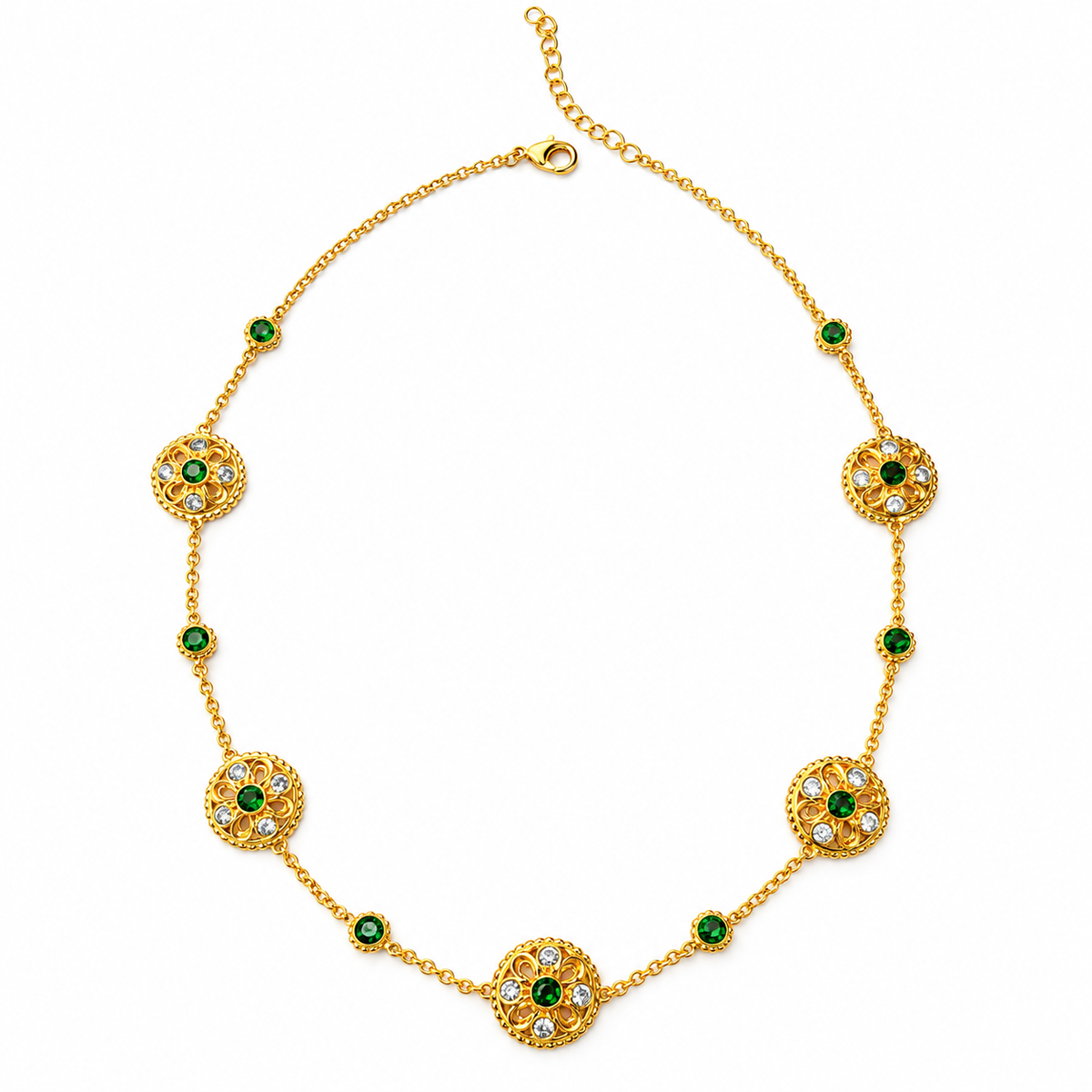 Kanak Marakata Mala Necklace
