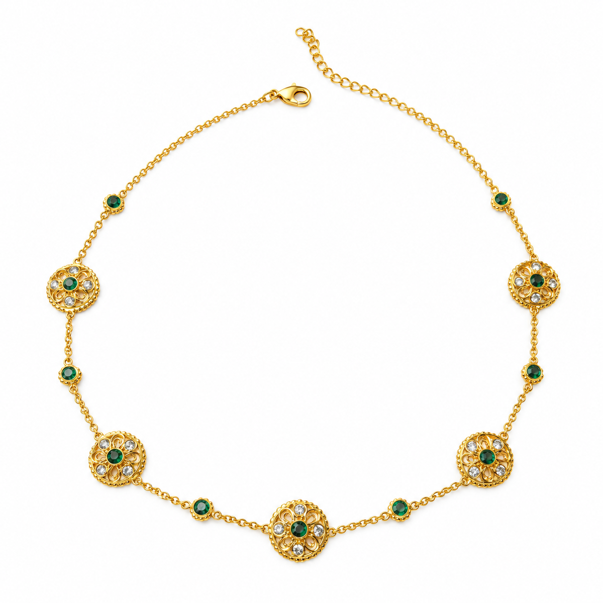 Kanak Marakata Mala Necklace