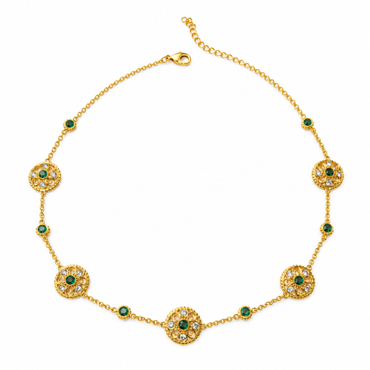 Kanak Marakata Mala Necklace