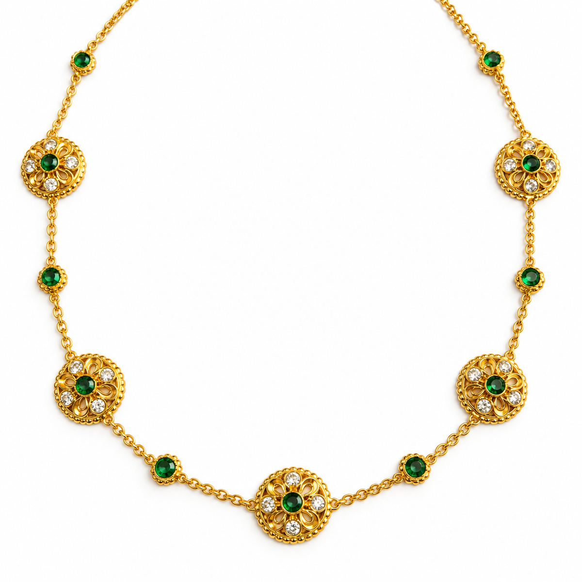 Kanak Marakata Mala Necklace