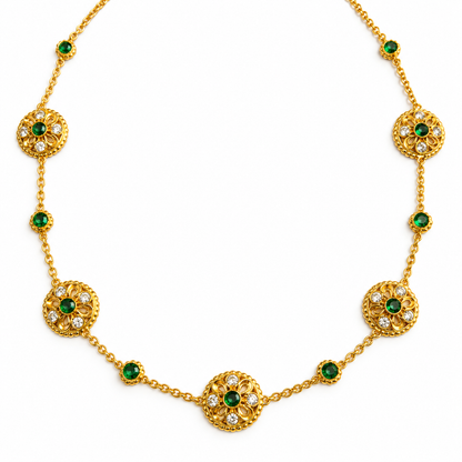 Kanak Marakata Mala Necklace