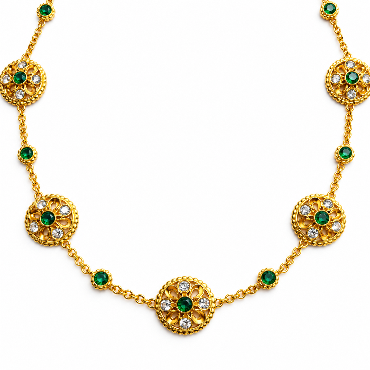 Kanak Marakata Mala Necklace