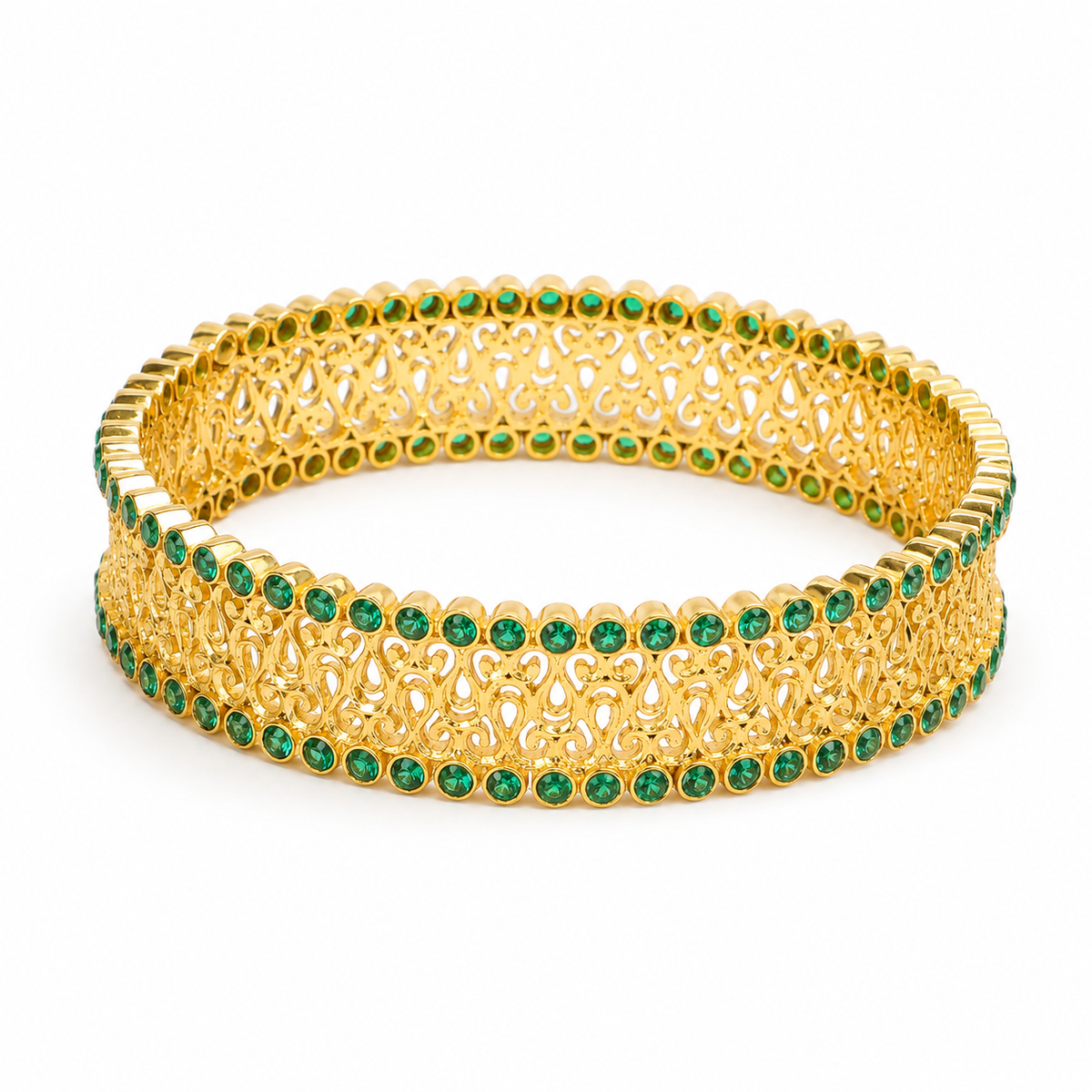 Marakata Swarna Jaal Bangle