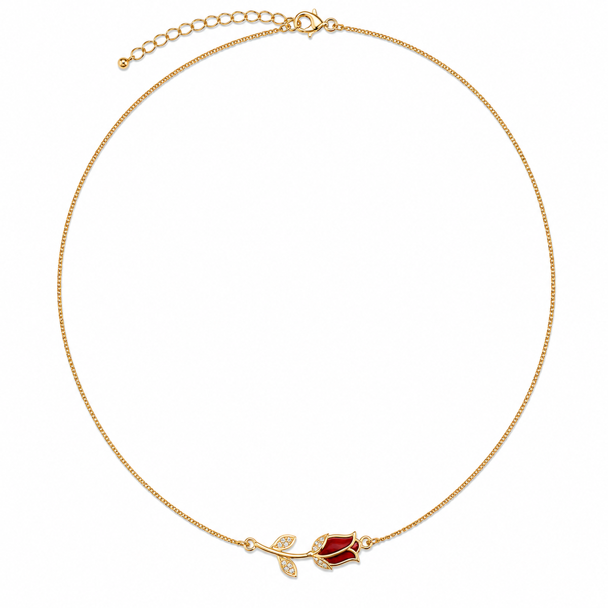 Rose Romance  Pendant Necklace