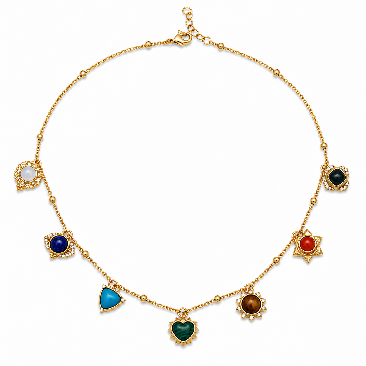 Seven Energy Collar Necklace