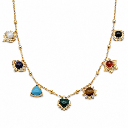 Seven Energy Collar Necklace