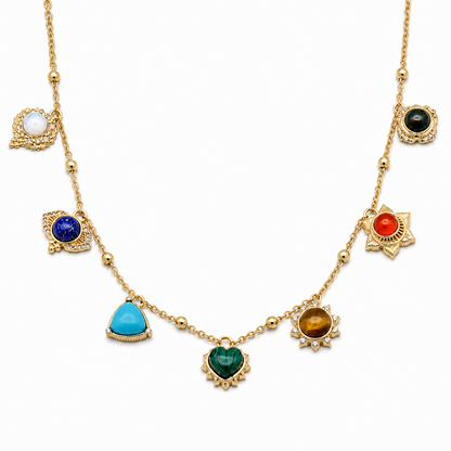Seven Energy Collar Necklace