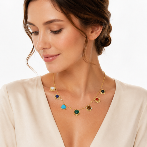 Seven Energy Collar Necklace