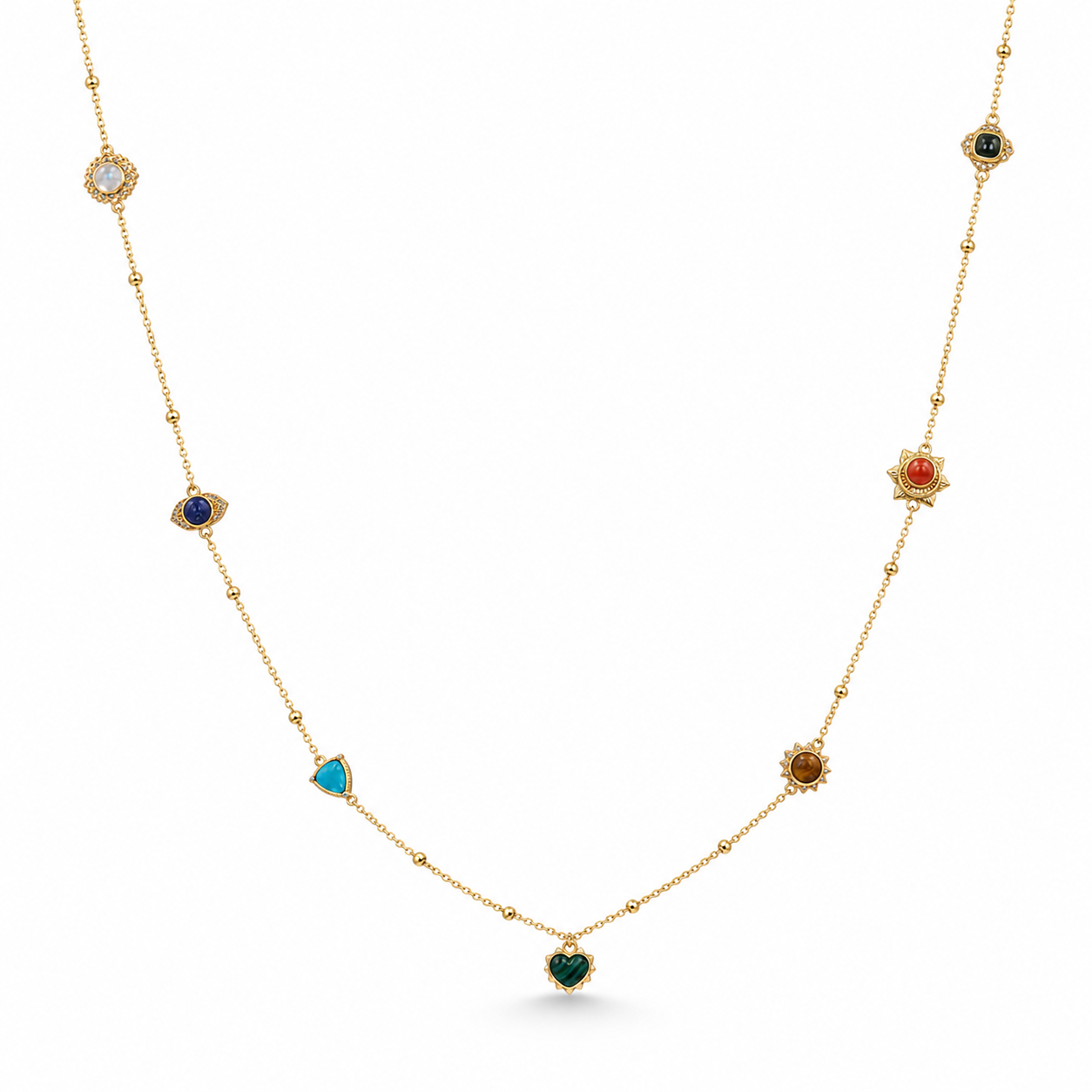 Seven Energy Long Necklace