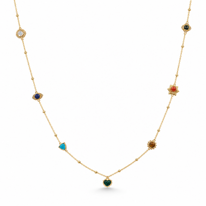 Seven Energy Long Necklace