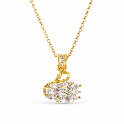 Swan Lovebirds Pendant Necklace