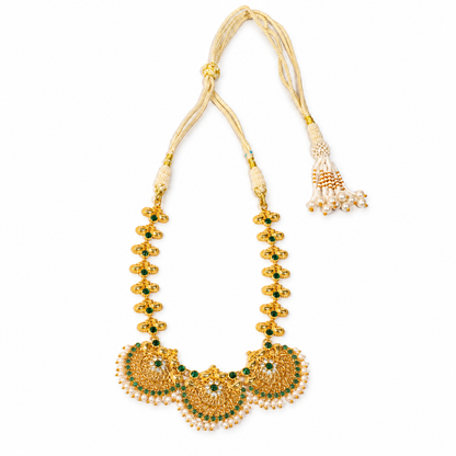Swarna Marakata Triveni Haar