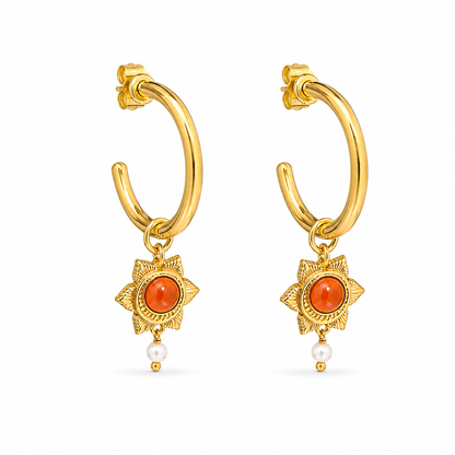 The Sacral  Healing Hoops Earring
