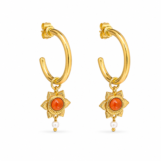 The Sacral  Healing Hoops Earring