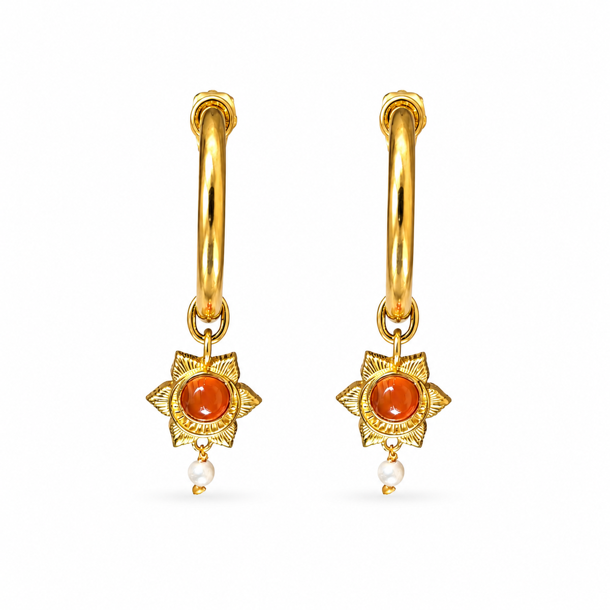 The Sacral  Healing Hoops Earring