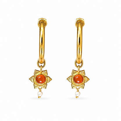 The Sacral  Healing Hoops Earring