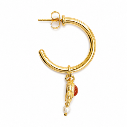The Sacral  Healing Hoops Earring