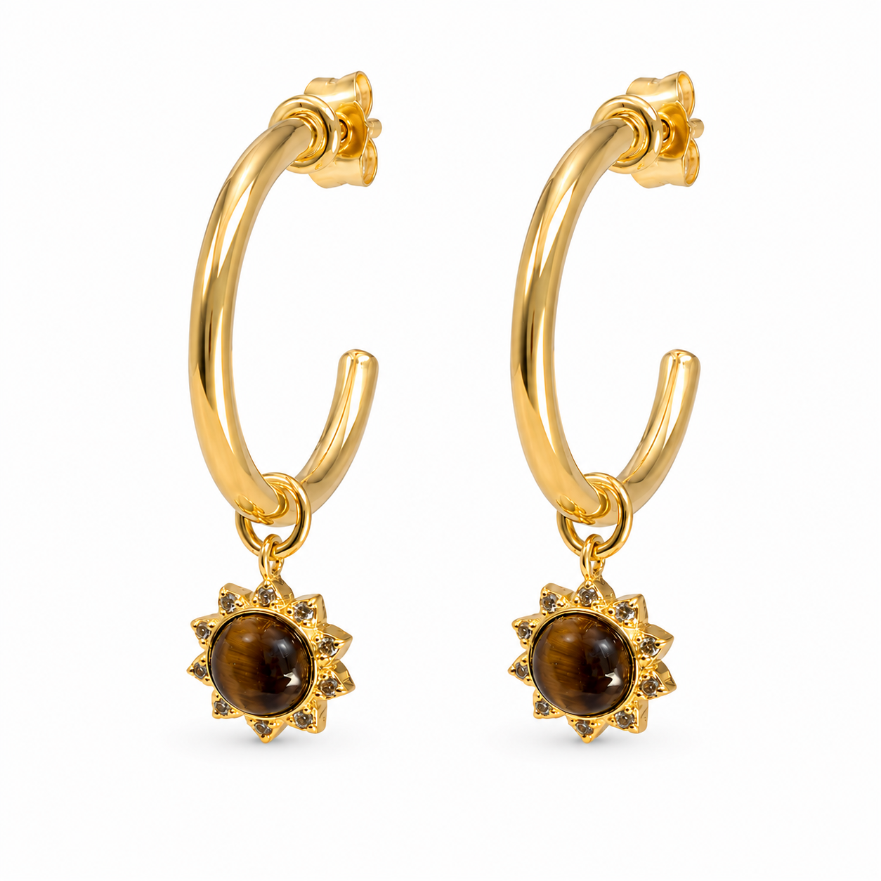 The Solar Plexus Healing Hoops Earring