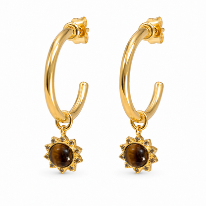 The Solar Plexus Healing Hoops Earring