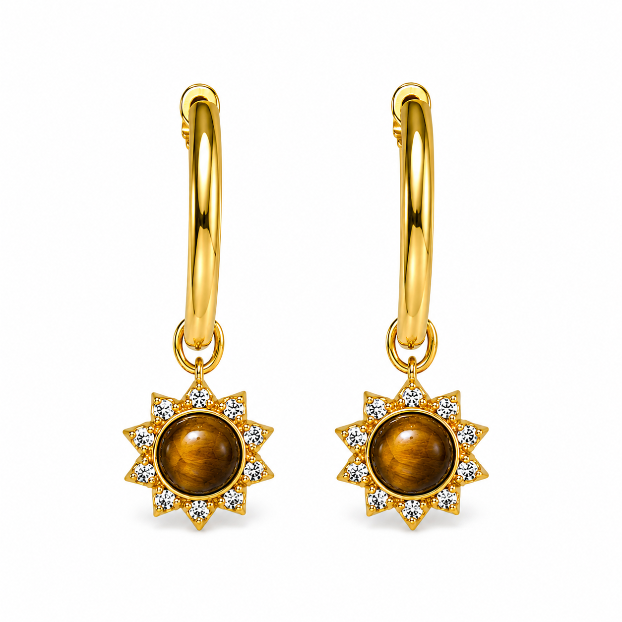 The Solar Plexus Healing Hoops Earring