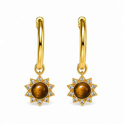 The Solar Plexus Healing Hoops Earring
