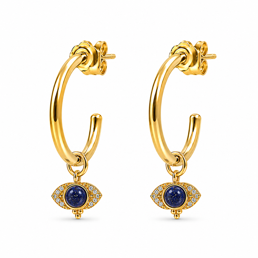 The Third Eye Healing Hoop Earrings